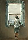 Figure Canvas Paintings - Figure at a Window I